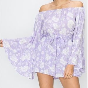 Floral Lilac Romper